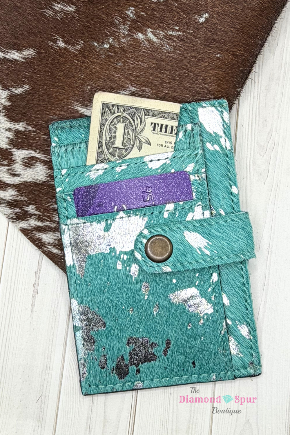 Acid Washed Card Wallet