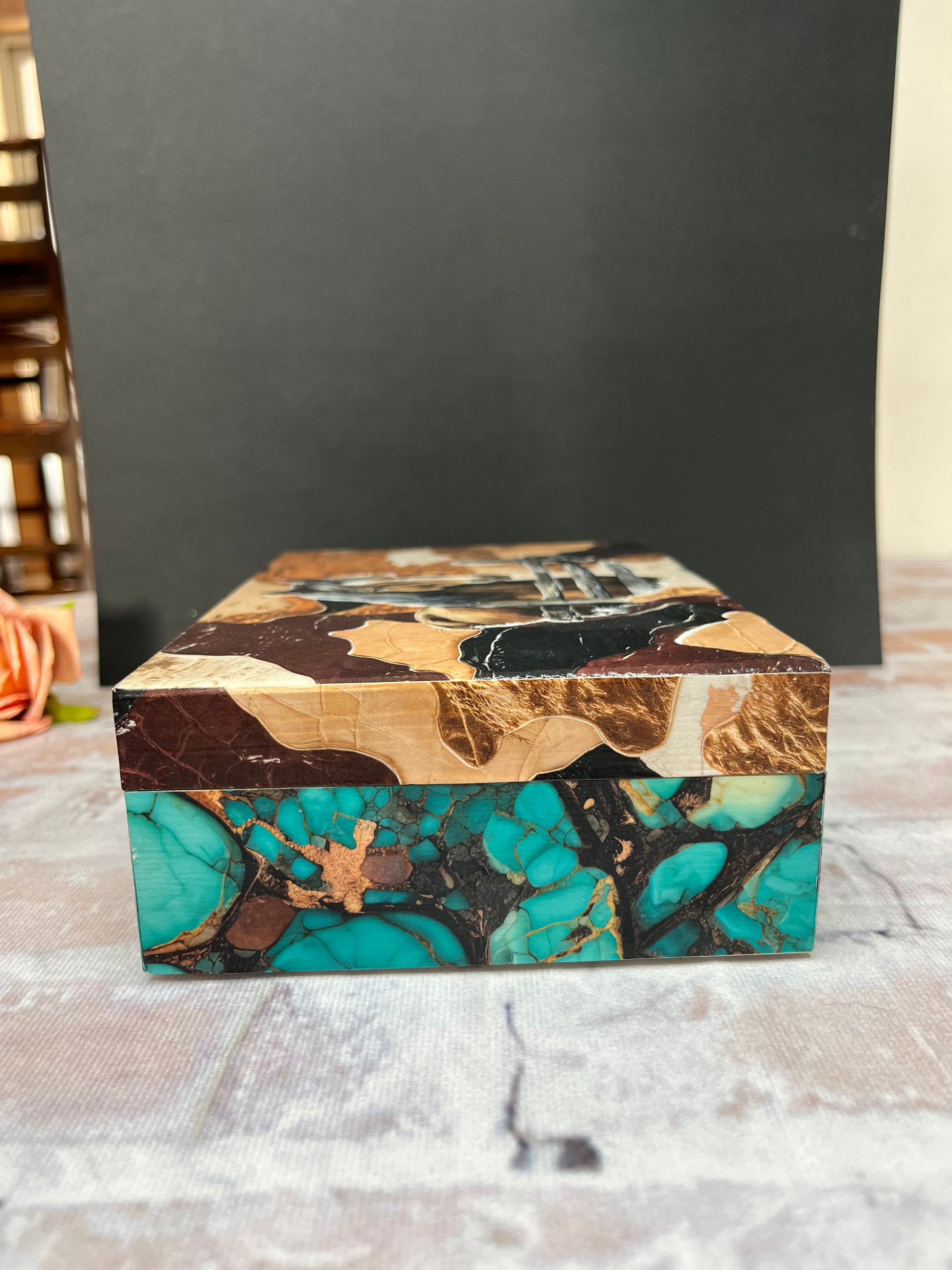 Turquoise Creek Jewelry/Keepsake Box - The Diamond Spur Boutique