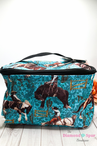 Blue Rodeo Cosmetic Bag - The Diamond Spur Boutique