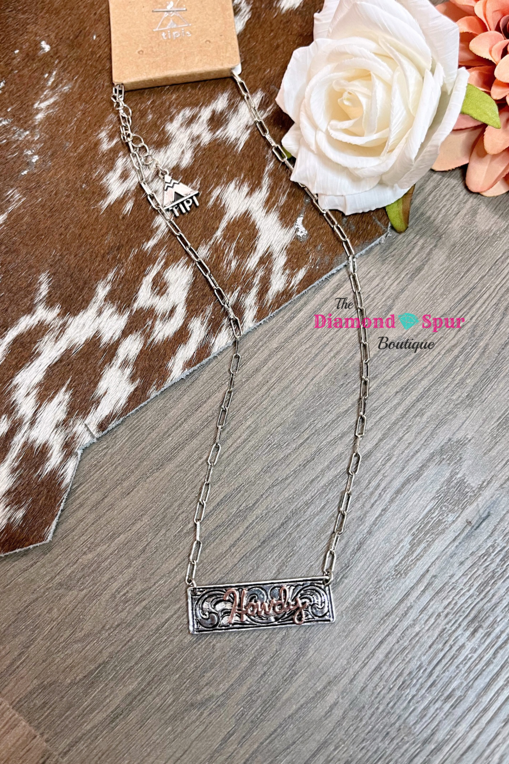 Howdy Bar Necklace