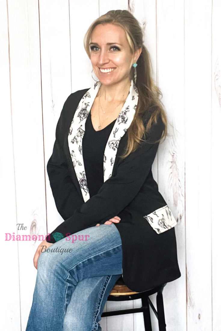 Western Desert Cowboy Blazer - The Diamond Spur Boutique