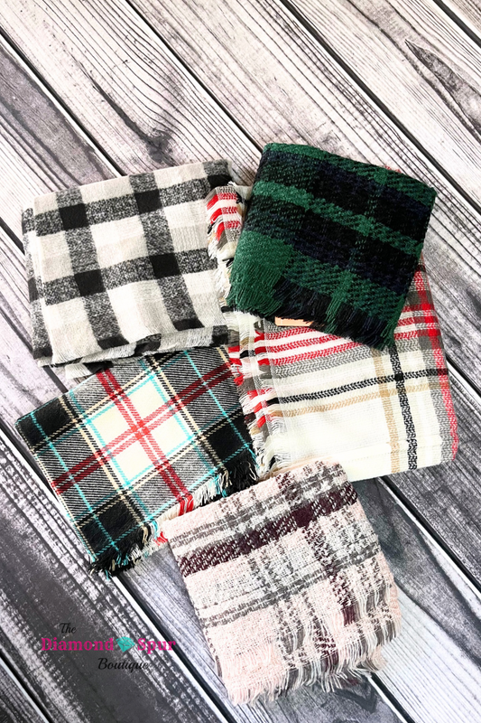 Plaid Infinity Scarf