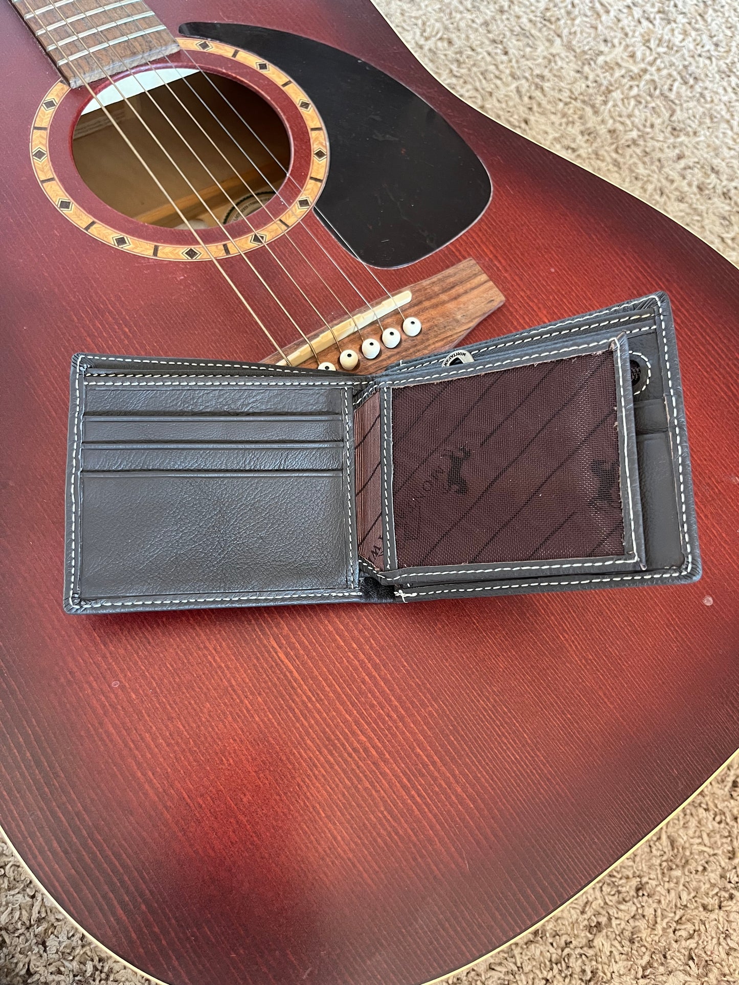 Genuine Leather Spiritual Men's Wallet - The Diamond Spur Boutique