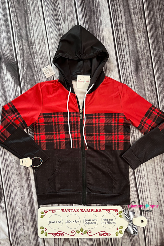 Multiple Pattern Hoodie - The Diamond Spur Boutique