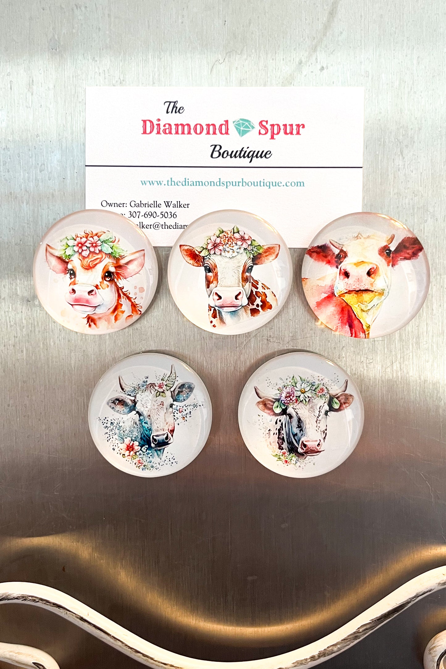 Cow Magnets - The Diamond Spur Boutique