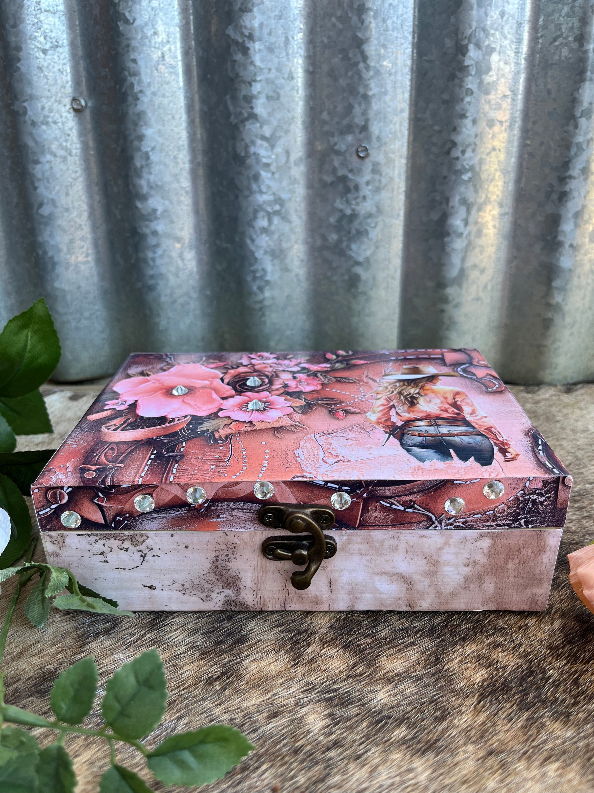 Western Woman Jewelry/Keepsake Box - The Diamond Spur Boutique
