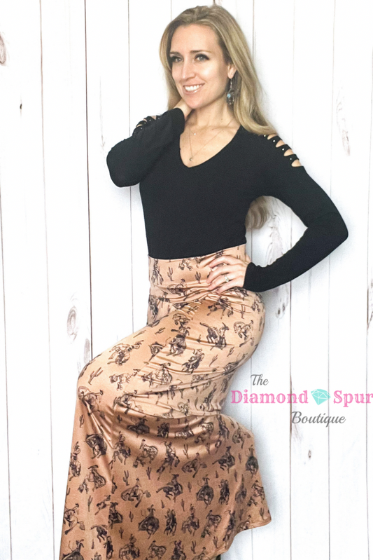 Desert Cowboy Skirt - The Diamond Spur Boutique