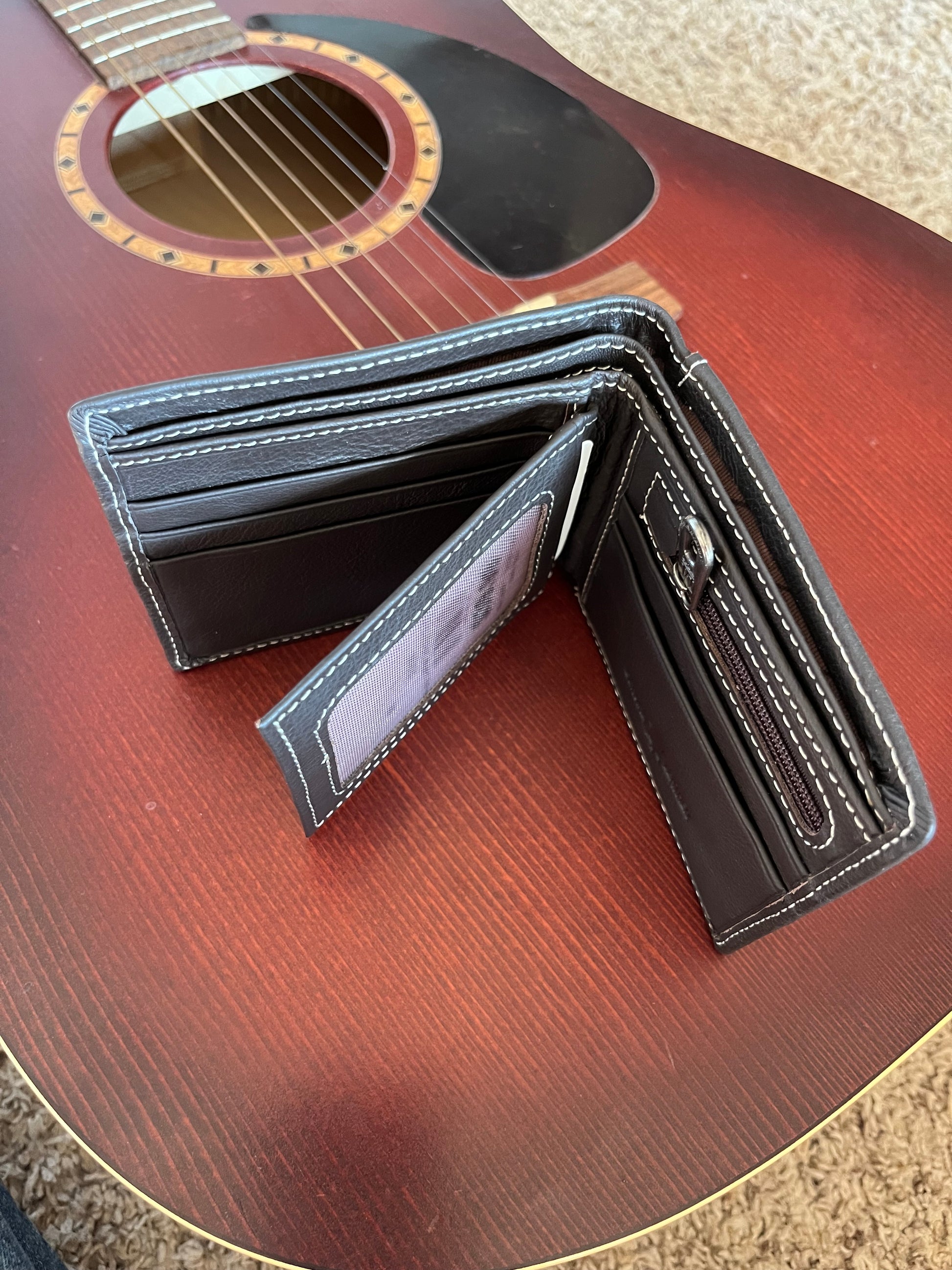 Genuine Leather Spiritual Men's Wallet - The Diamond Spur Boutique