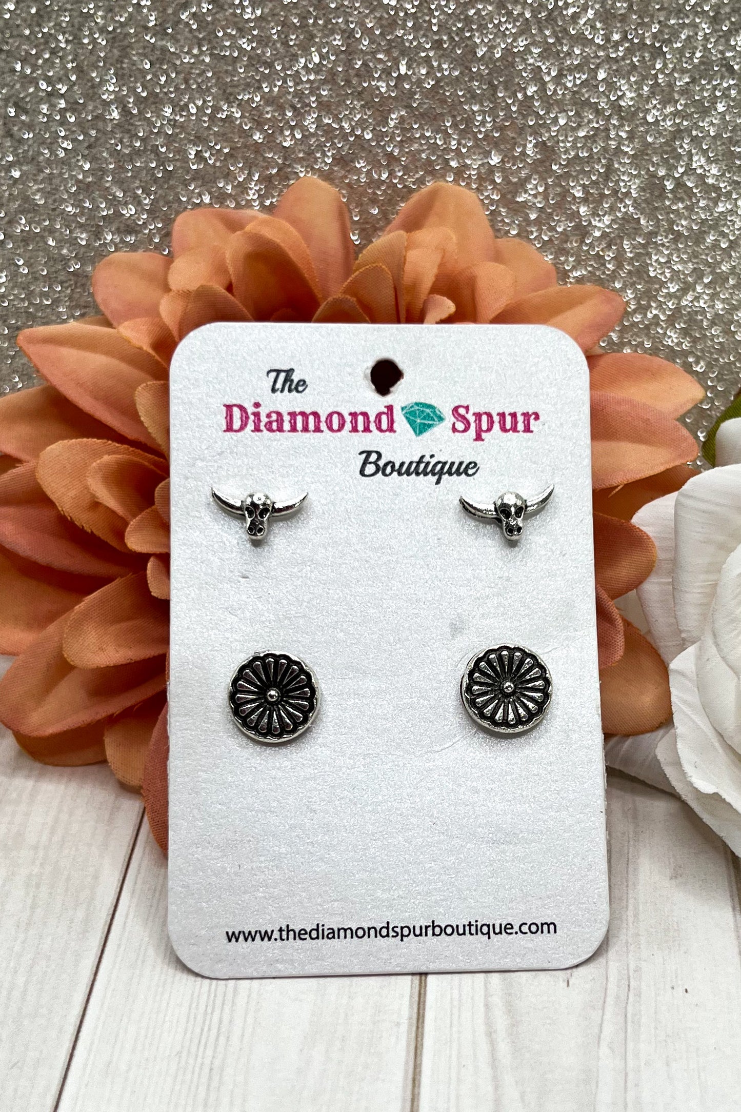 Western Stud Earrings - The Diamond Spur Boutique