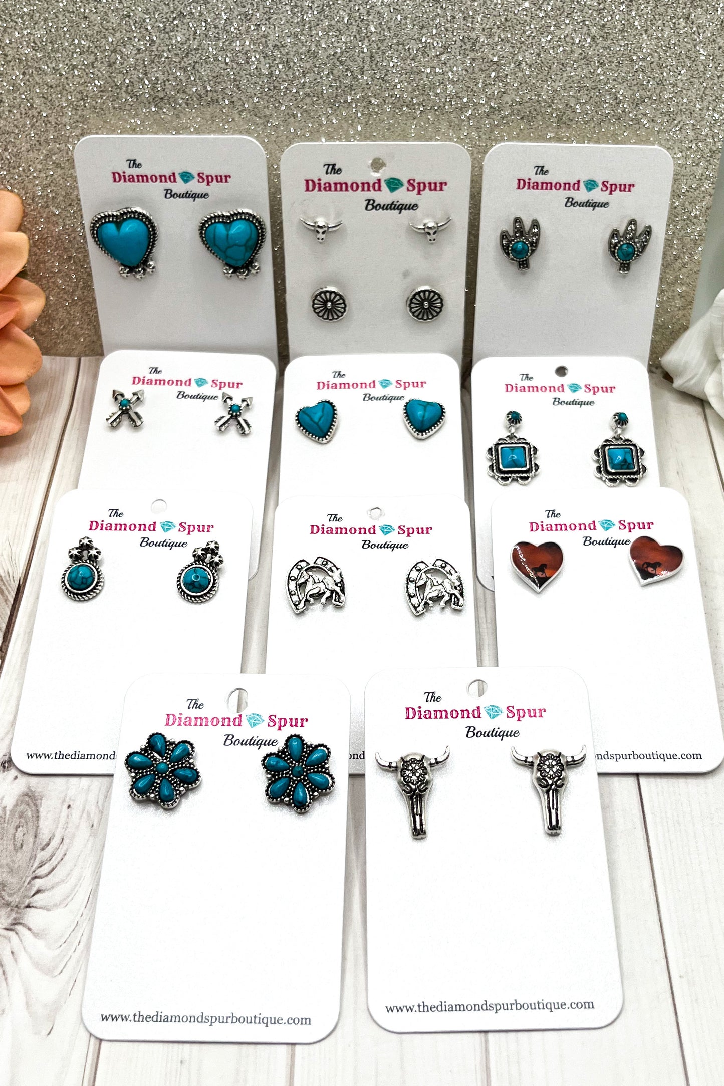 Western Stud Earrings - The Diamond Spur Boutique