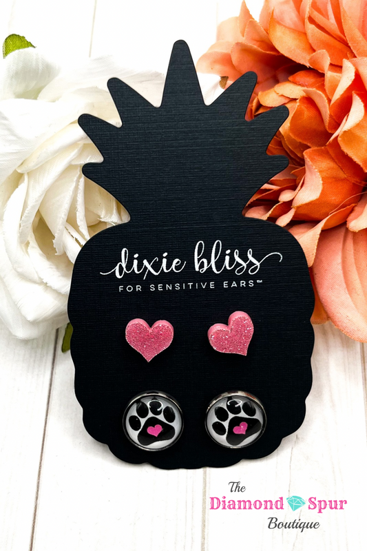 Puppy Love Stud Earrings Set - The Diamond Spur Boutique
