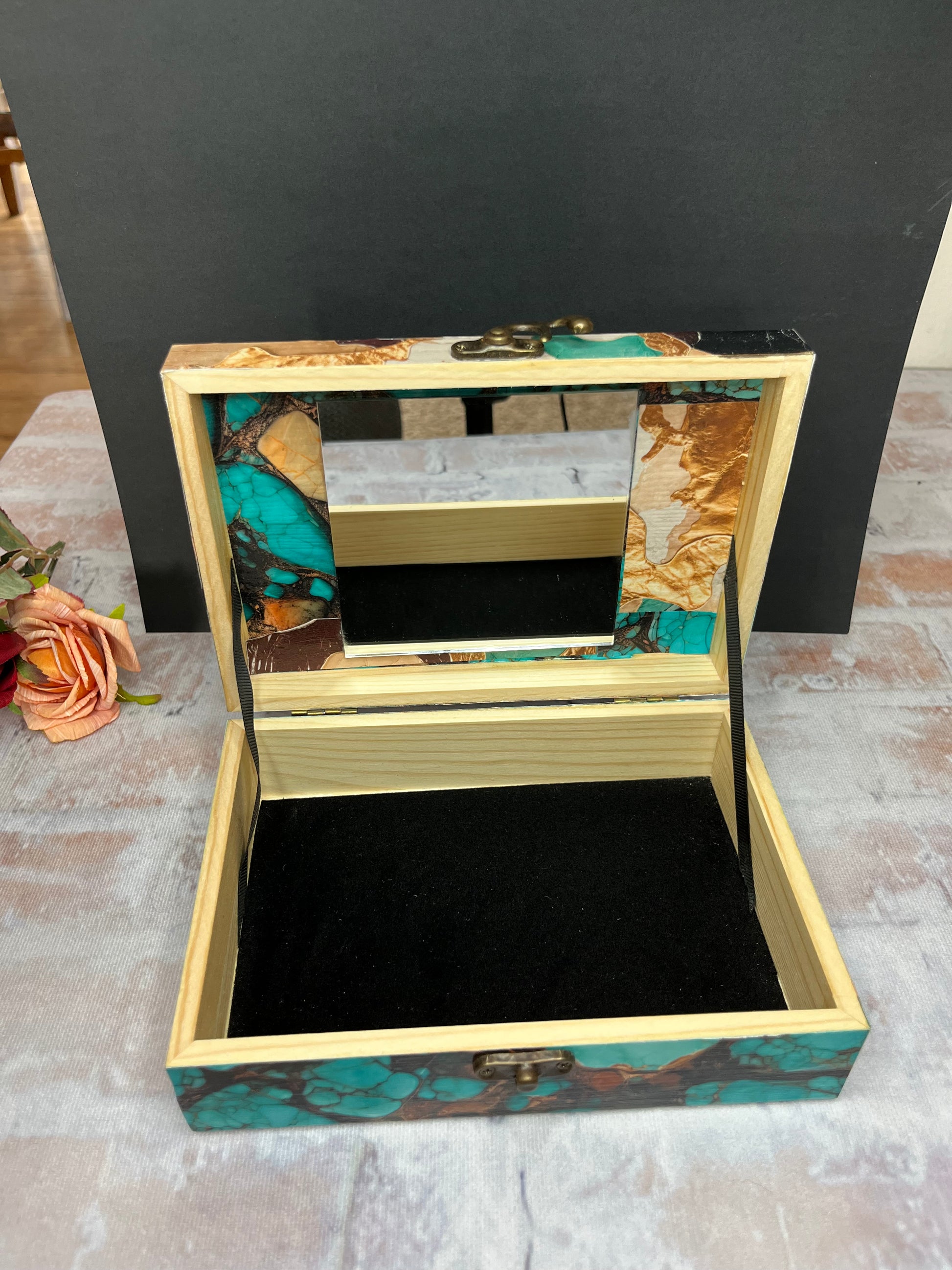 Turquoise Creek Jewelry/Keepsake Box - The Diamond Spur Boutique