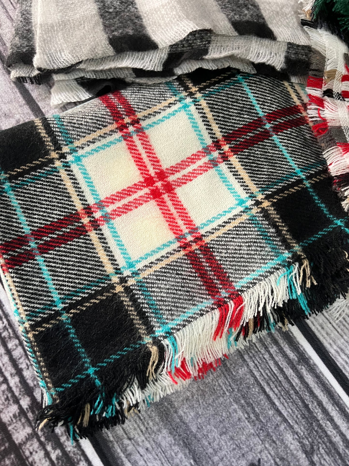 Plaid Infinity Scarf