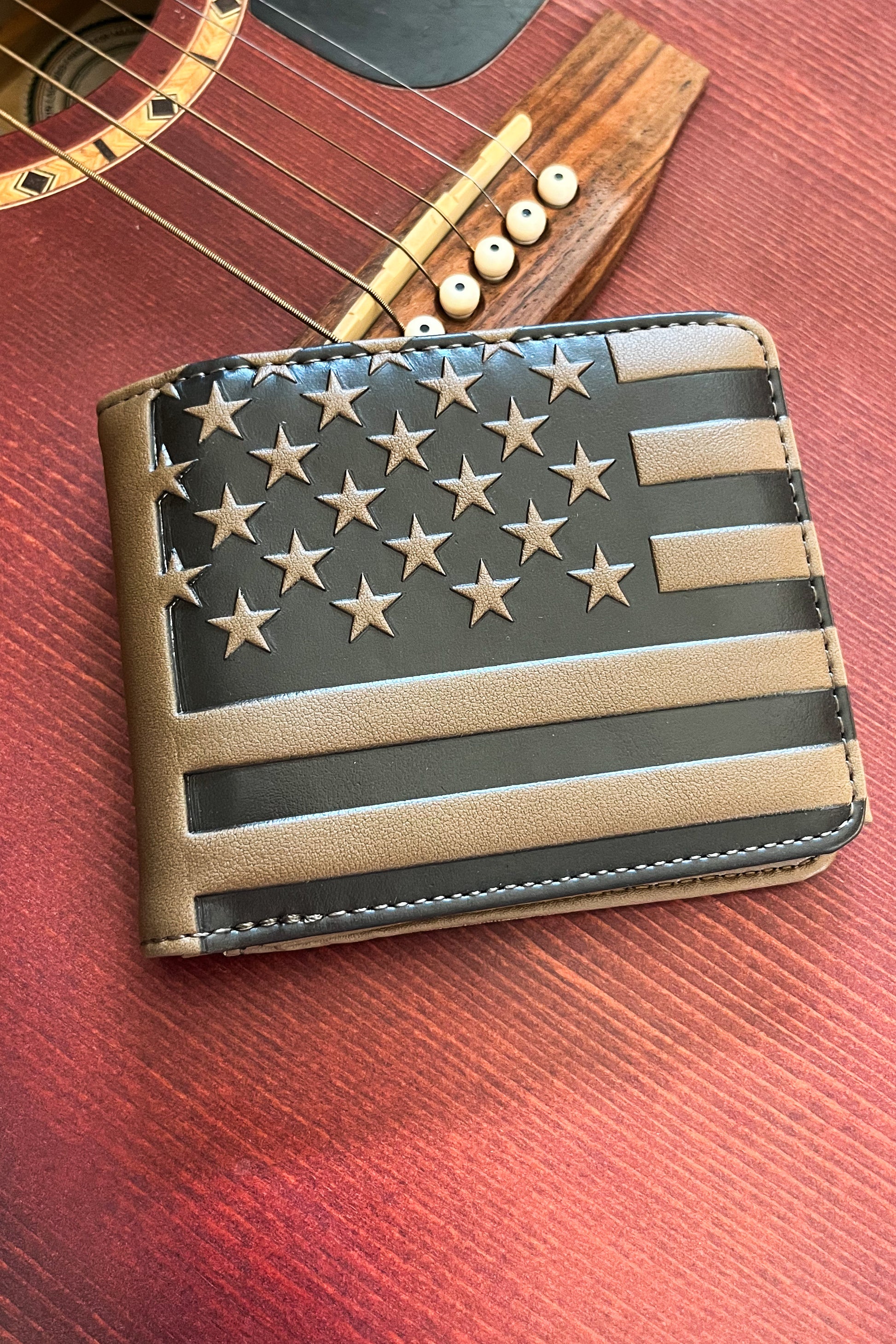 American Flag Men's Wallet - The Diamond Spur Boutique