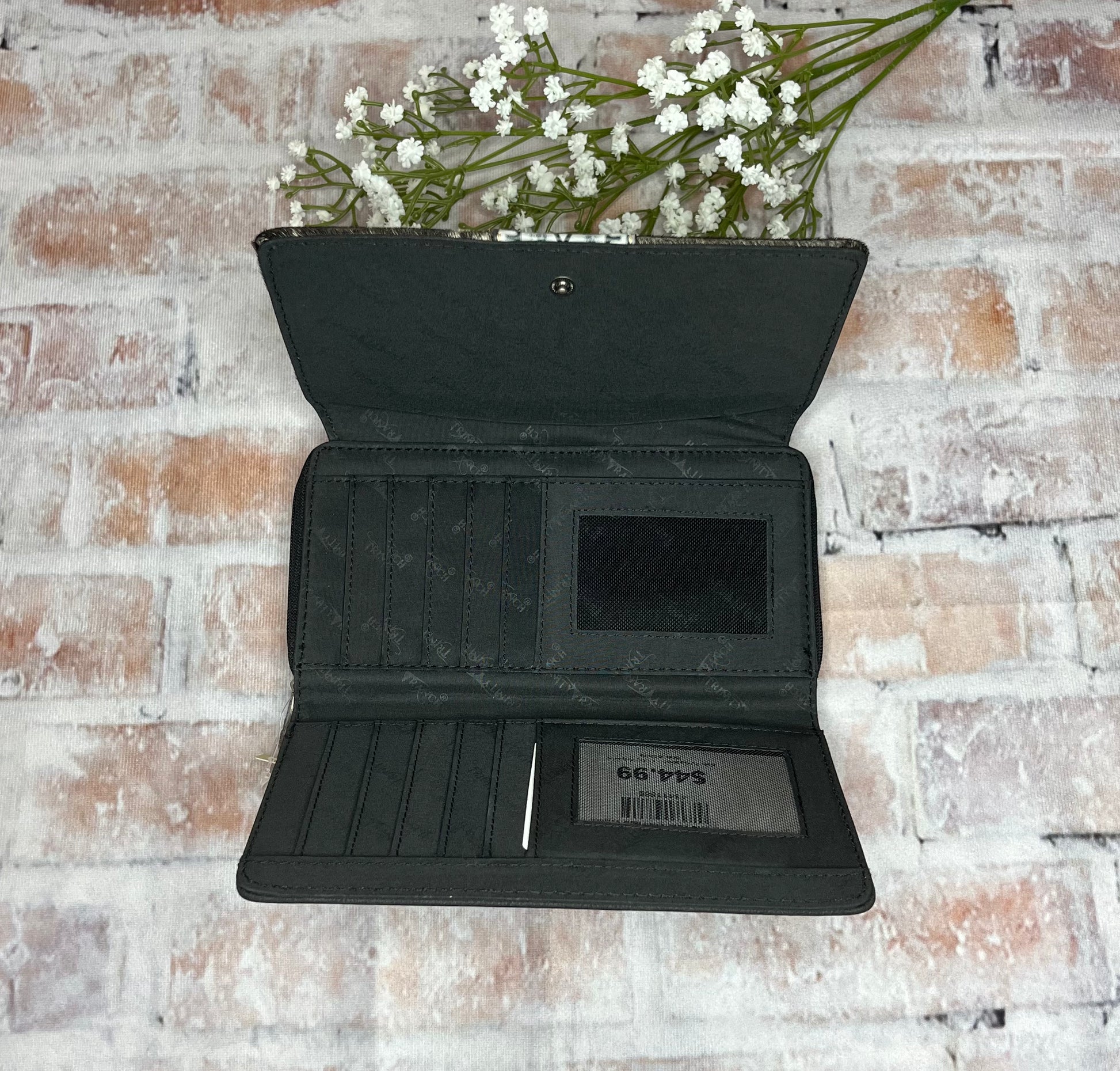 Block Color Diamond Hair On Hide Wallet - The Diamond Spur Boutique