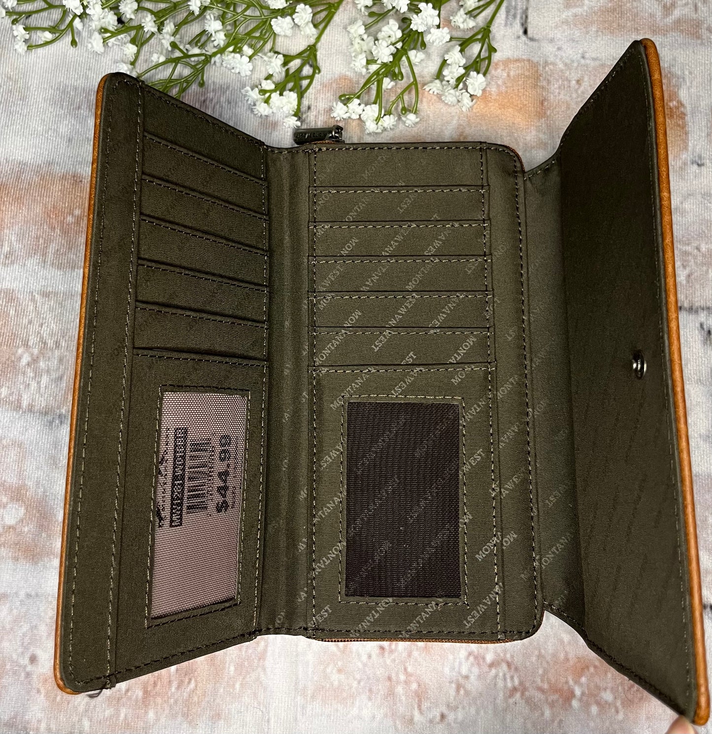 Western Stitch Wallet- Brown - The Diamond Spur Boutique