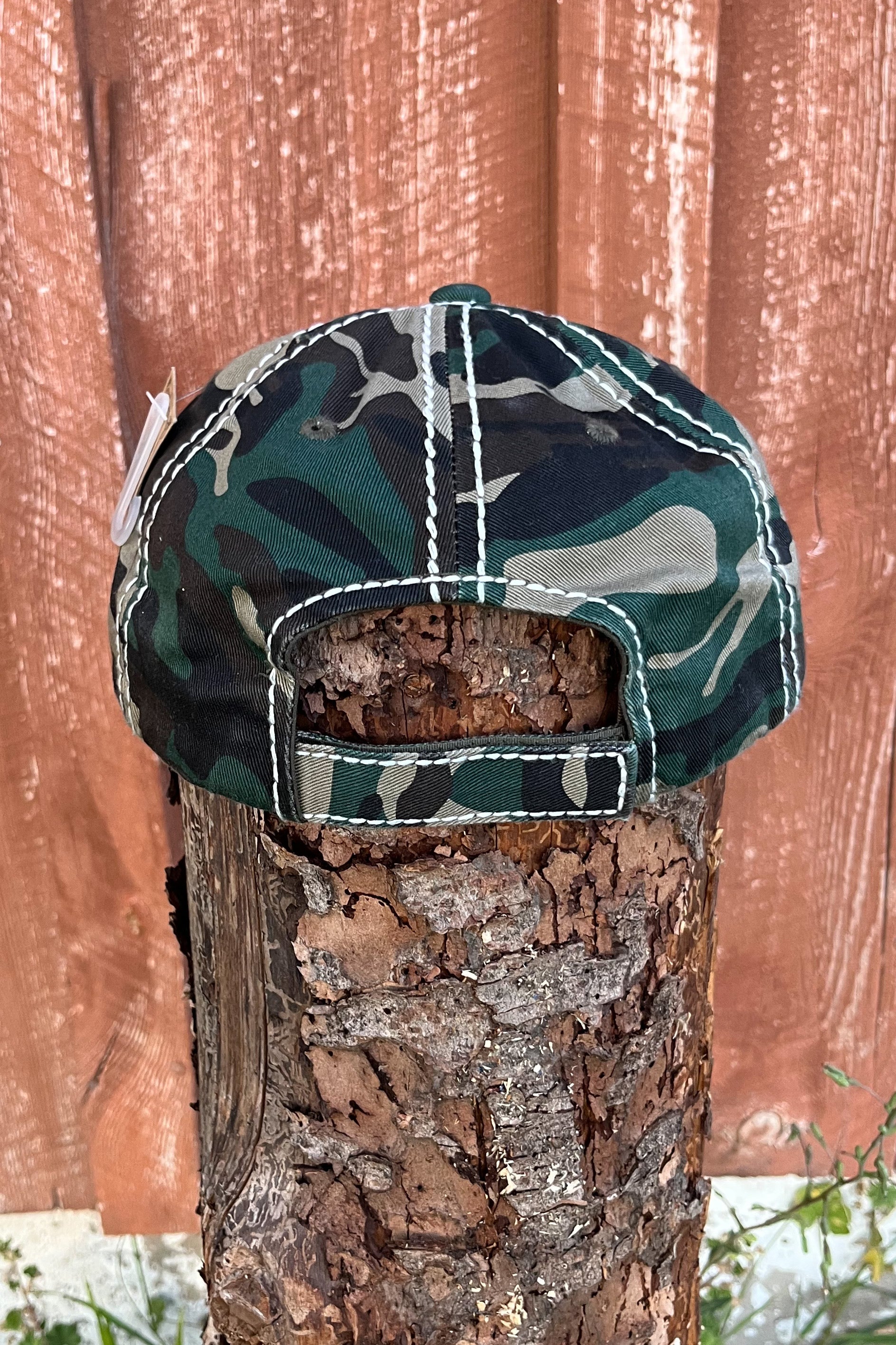 Crazy Heifer Camo Ball Cap - The Diamond Spur Boutique