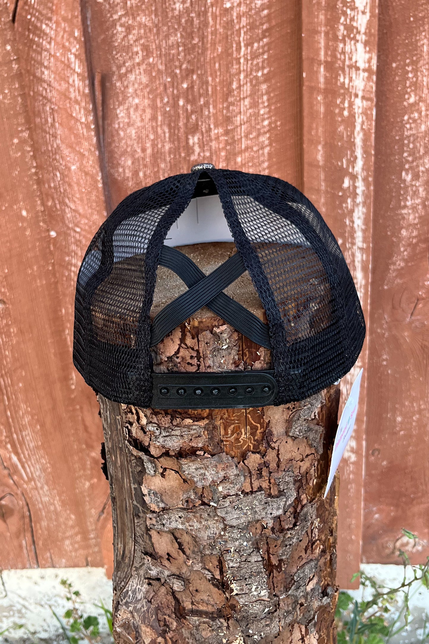 Shimmering Embroidered Concho Ponytail Hat - The Diamond Spur Boutique