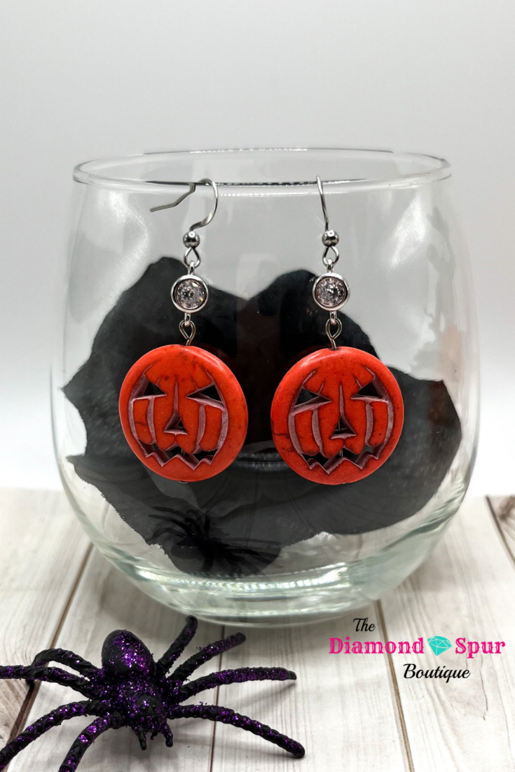 Pumpkin Earrings - The Diamond Spur Boutique