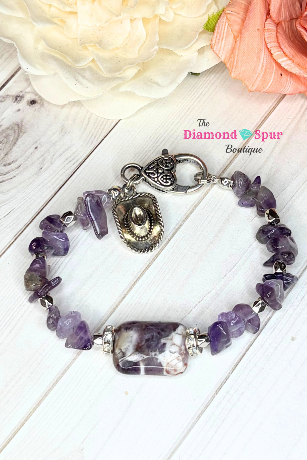 Purple Western Stone Bracelet