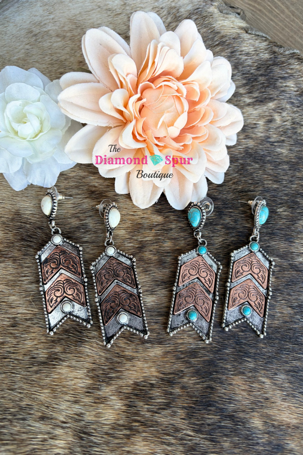 Chevron Dangle Earrings