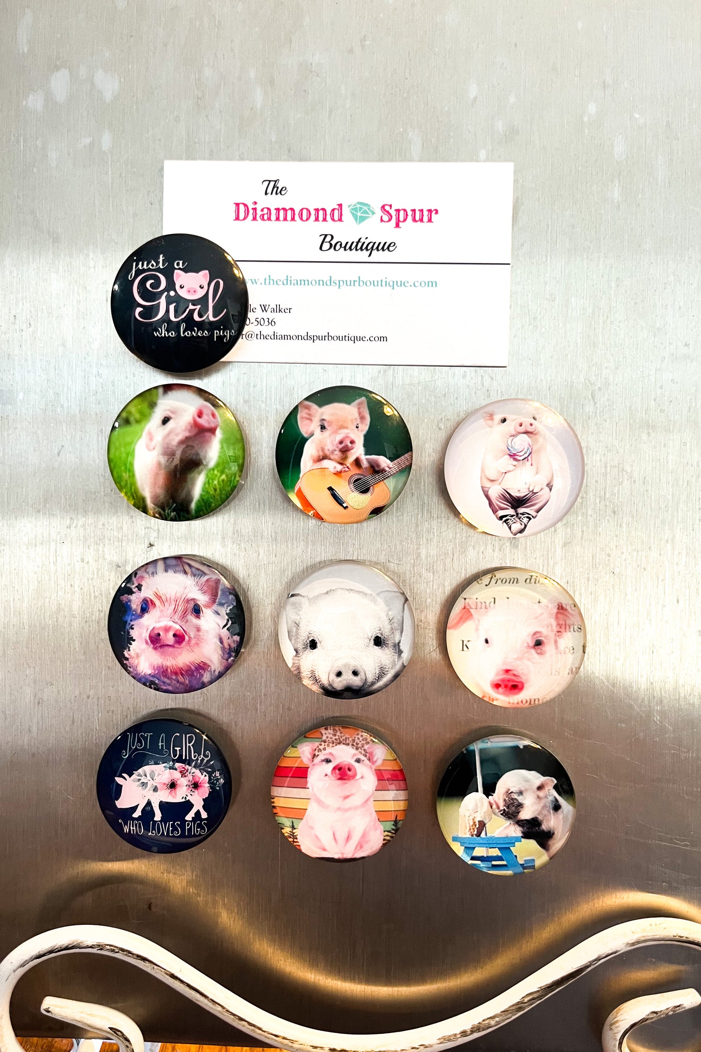 Pig Magnets - The Diamond Spur Boutique