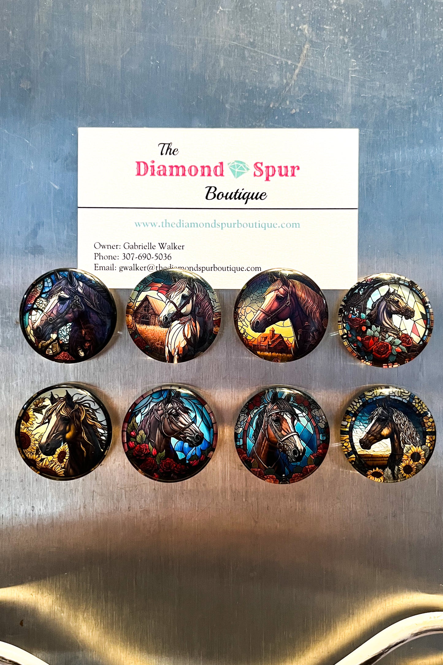 Small Horse Portait Magnets - The Diamond Spur Boutique