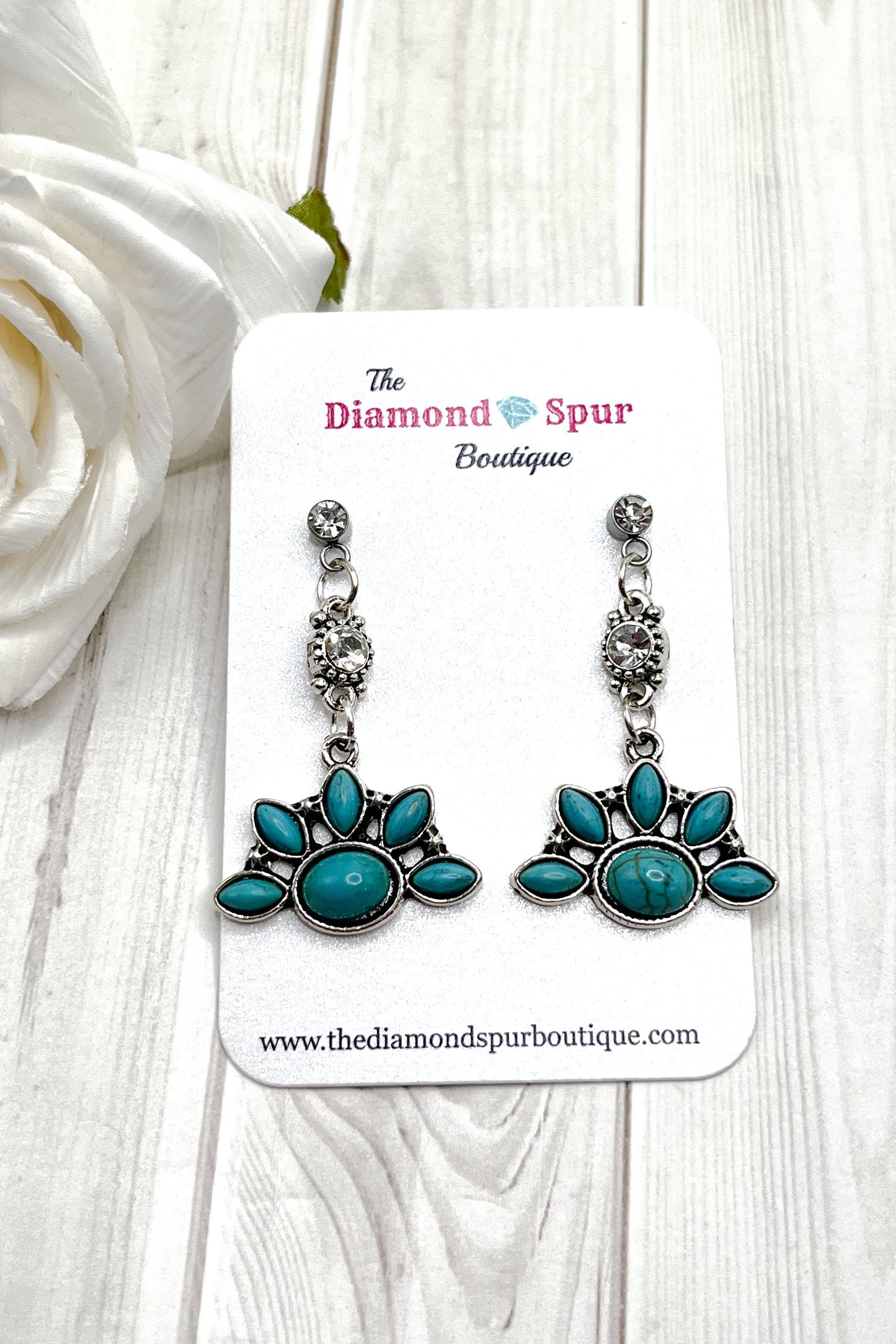 Half Cluster Earrings - The Diamond Spur Boutique