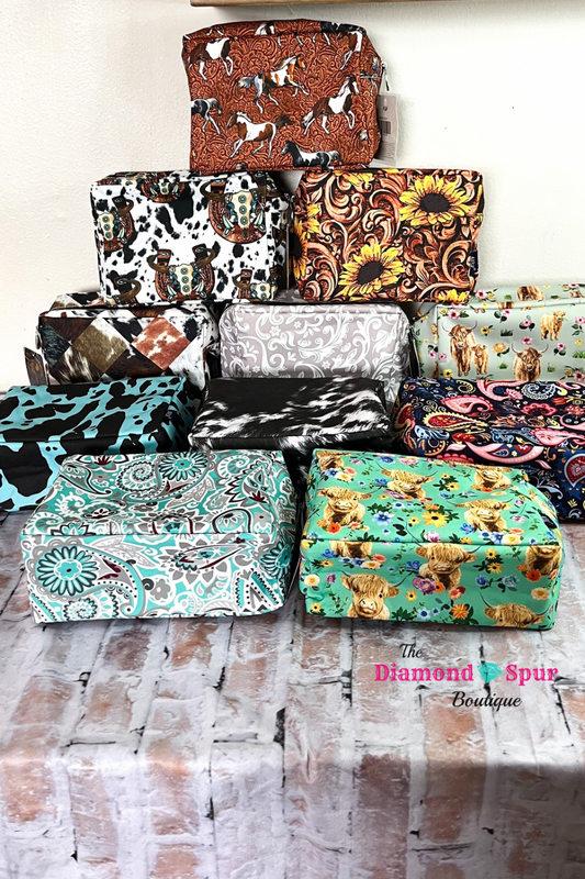 Cosmetic Bag - The Diamond Spur Boutique