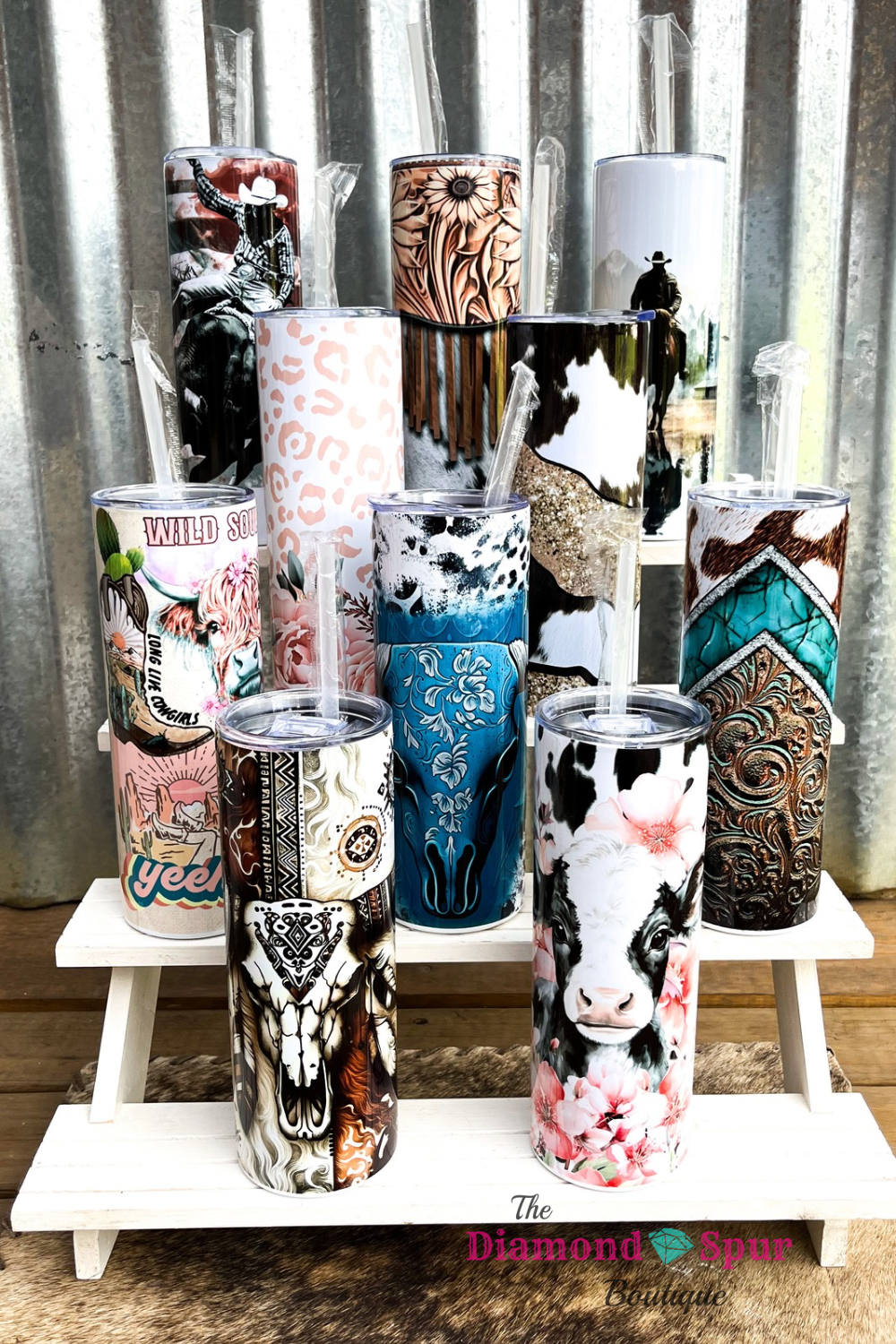 20 oz Skinny Tumbler - The Diamond Spur Boutique
