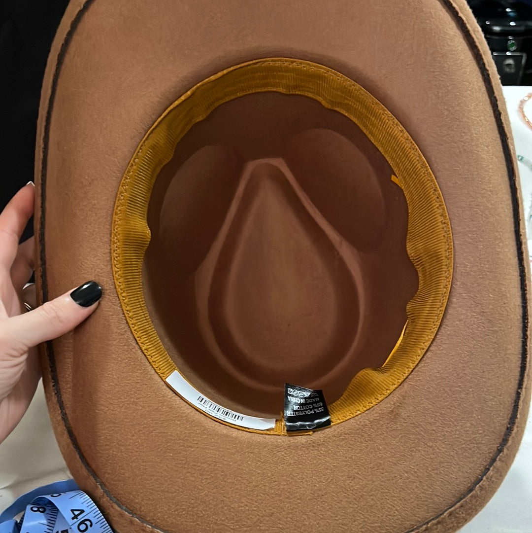 Brown Felt Hat - The Diamond Spur Boutique