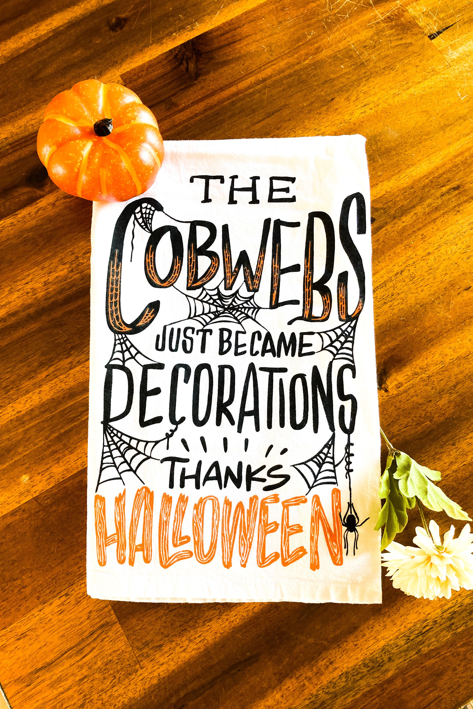 Thanks Halloween Dish Towel - The Diamond Spur Boutique