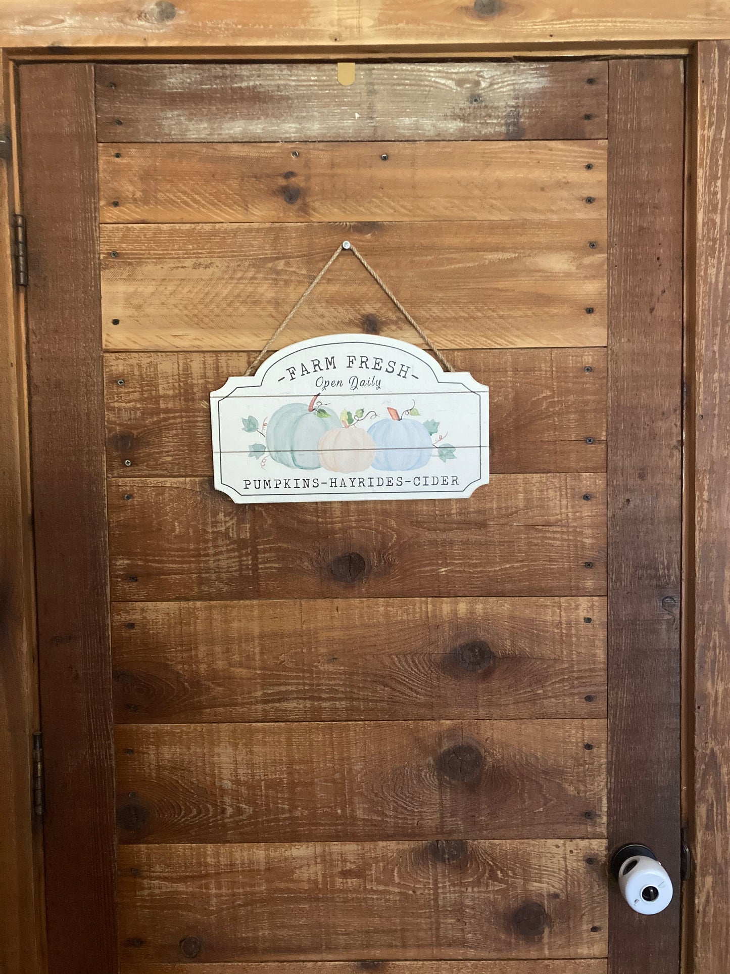Farm Pumpkin Hanging Wall Sign - The Diamond Spur Boutique