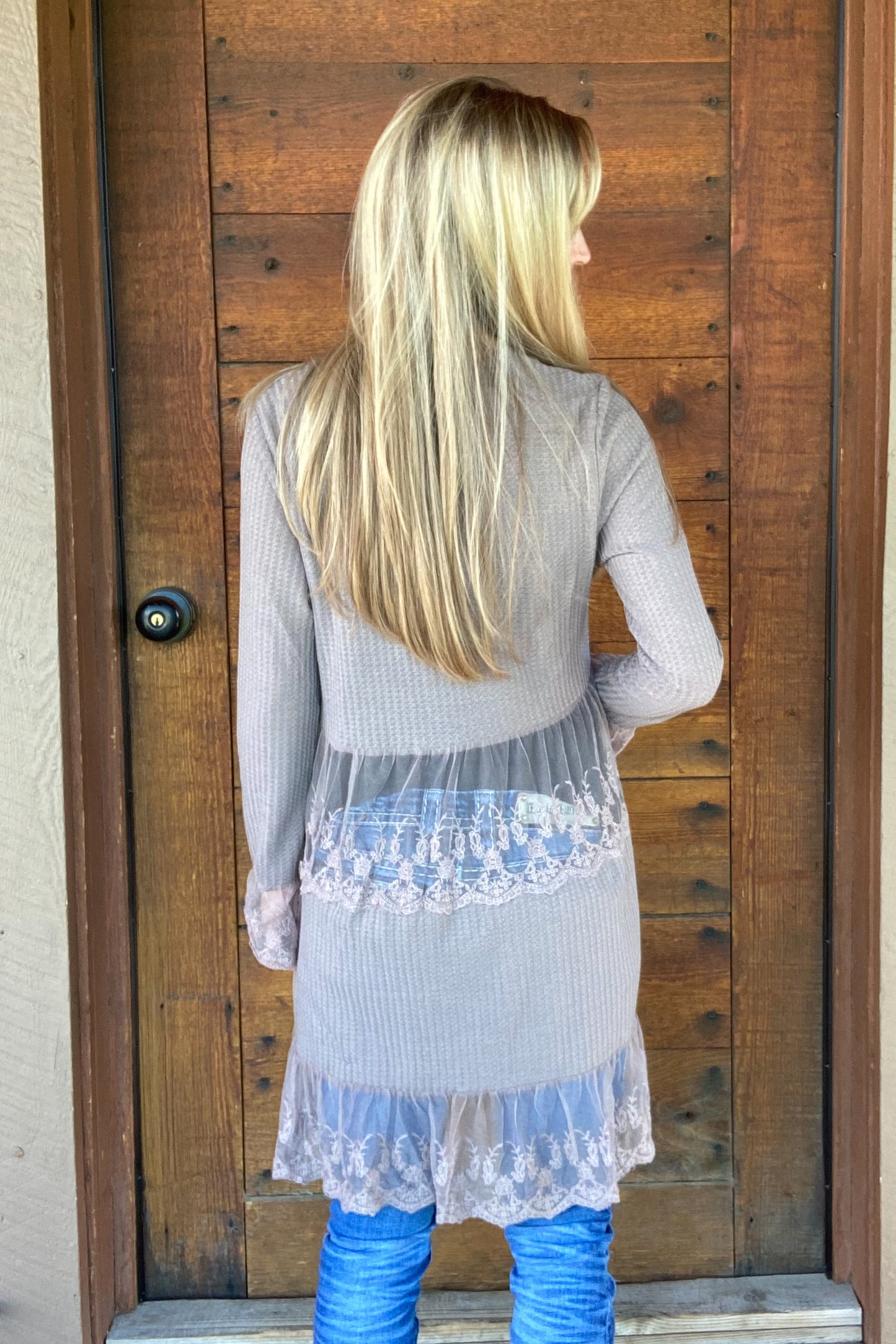 Stone Lace Cardigan - The Diamond Spur Boutique