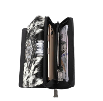 Brown Diamond Hair On Hide Wallet - The Diamond Spur Boutique