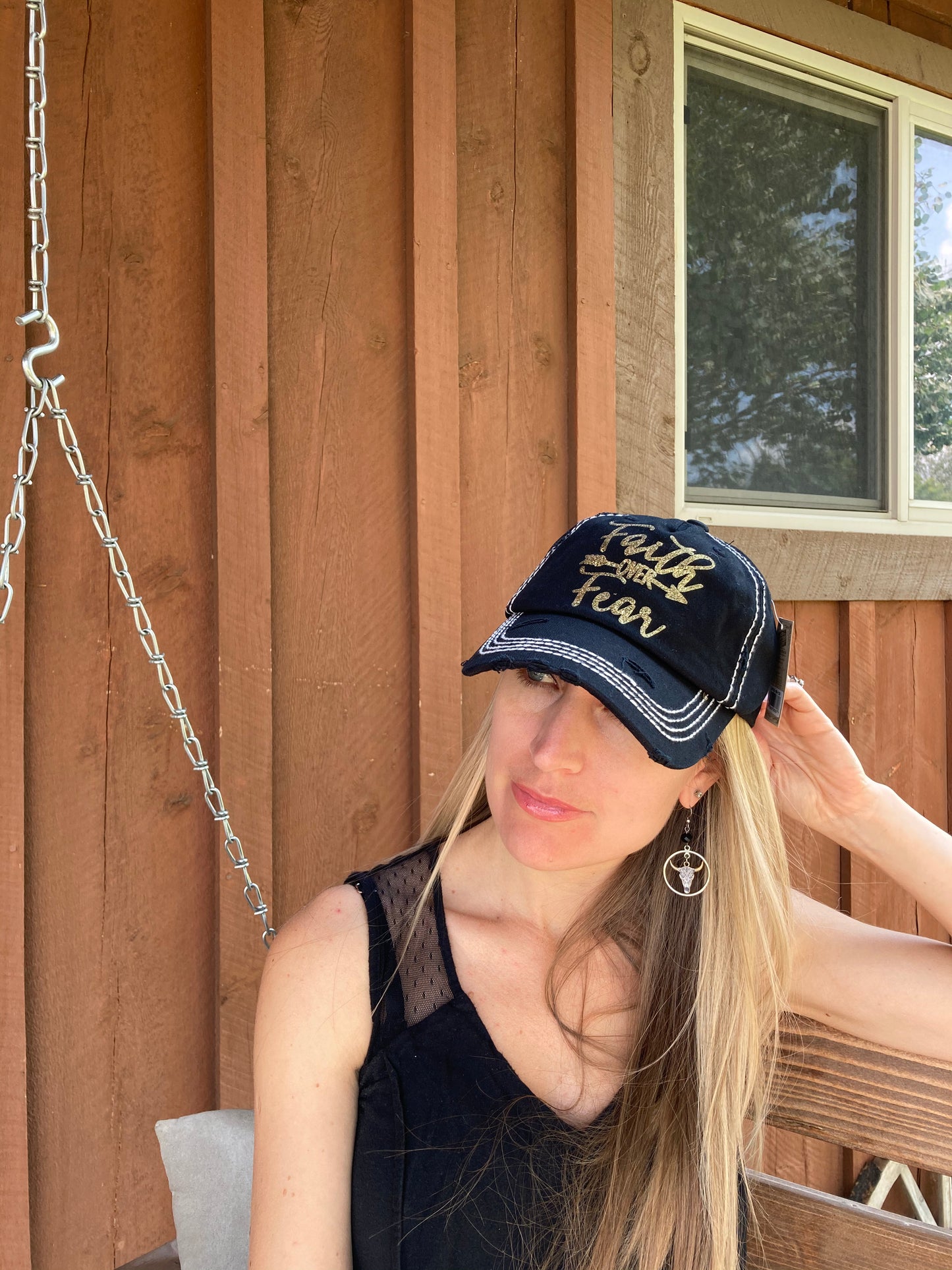 Faith Over Fear Hat - The Diamond Spur Boutique