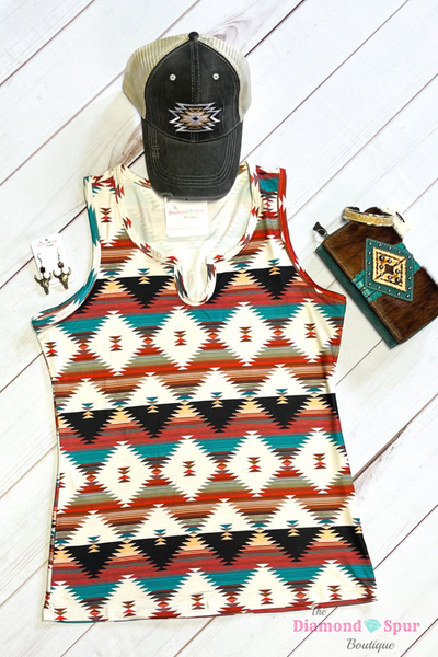 Sundown Aztec Tank Top