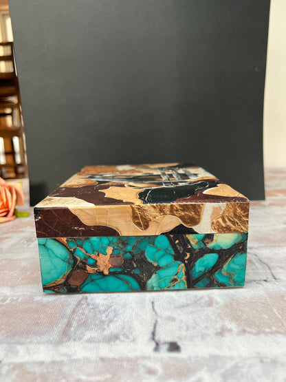 Turquoise Creek Jewelry/Keepsake Box - The Diamond Spur Boutique