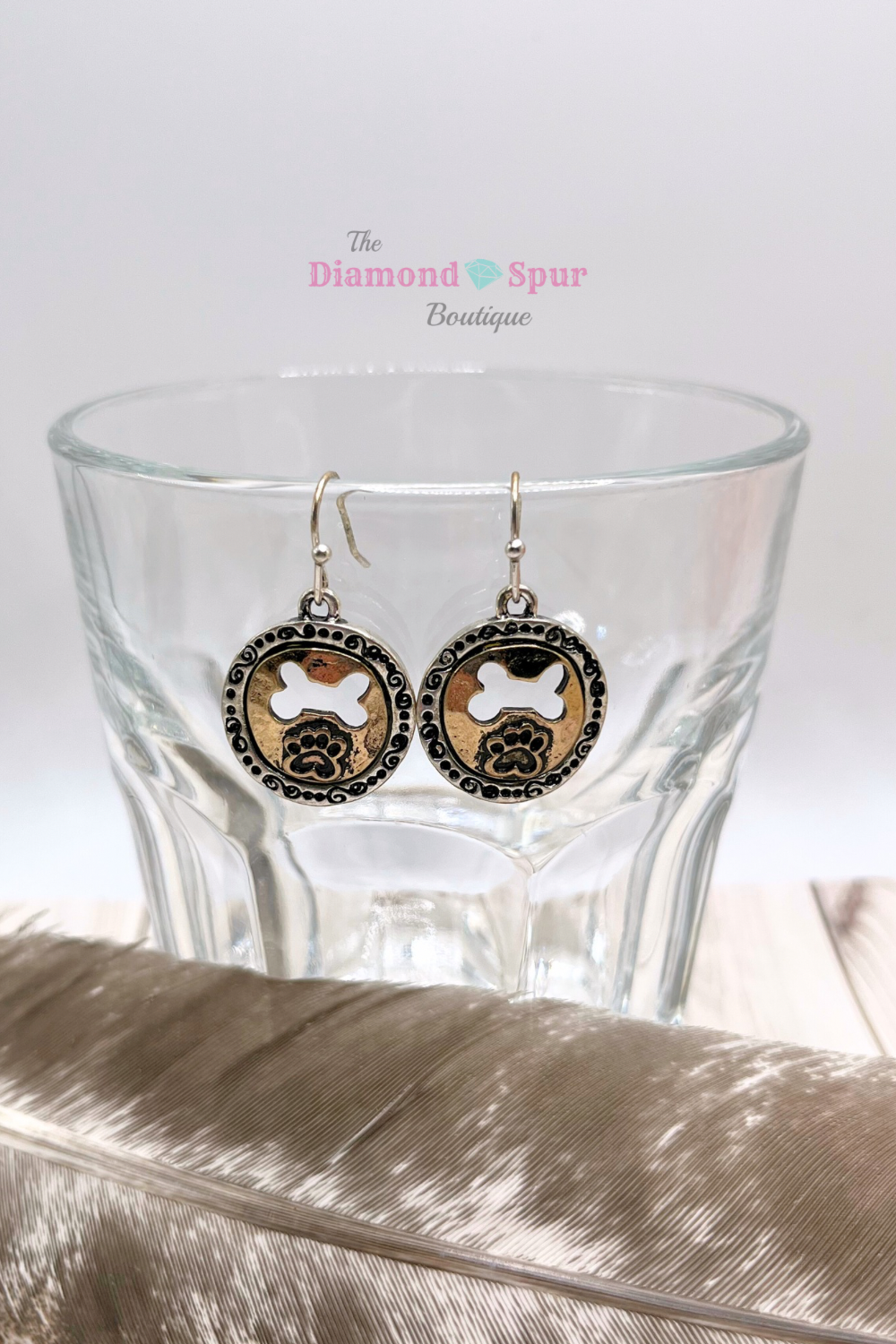 Give A Dog A Bone Earrings - The Diamond Spur Boutique