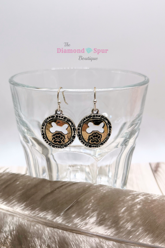 Give A Dog A Bone Earrings - The Diamond Spur Boutique