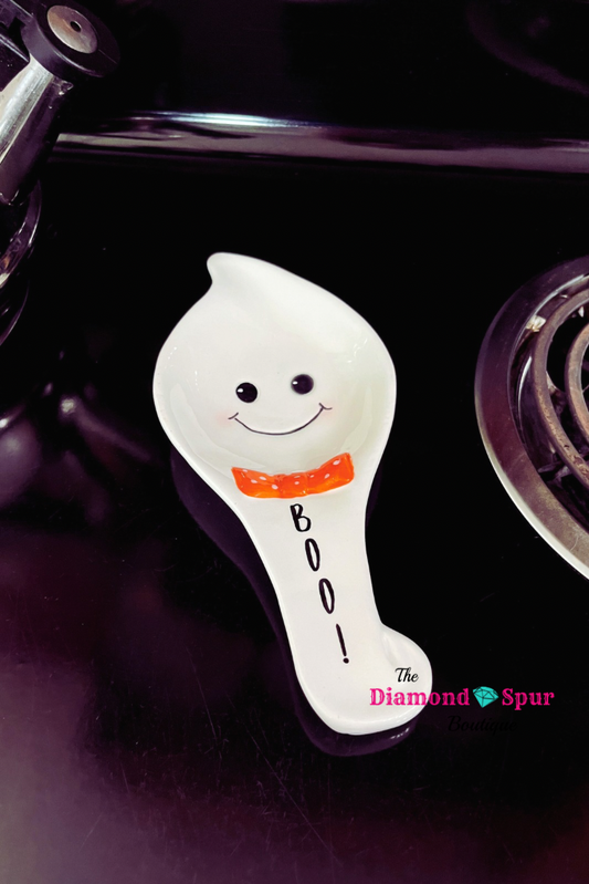 Ghost Ceramic Spoon Rest - The Diamond Spur Boutique