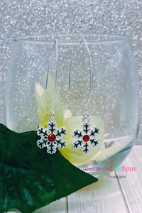 Long Wire Snowflake Earrings - The Diamond Spur Boutique