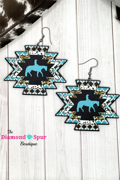 Large Western Horse Show Earrings - The Diamond Spur Boutique