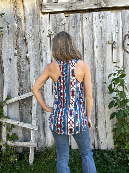 Patriotic Aztec Tank Top