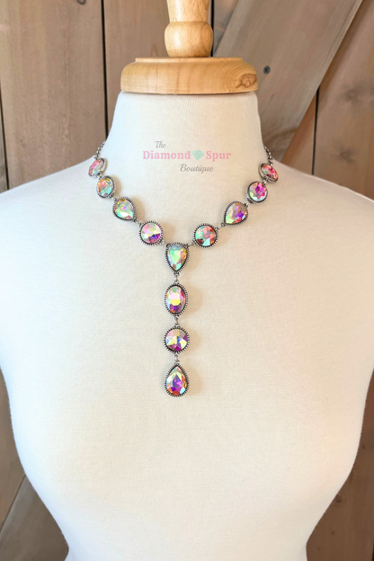 Aurora Borealis Crystal Necklace