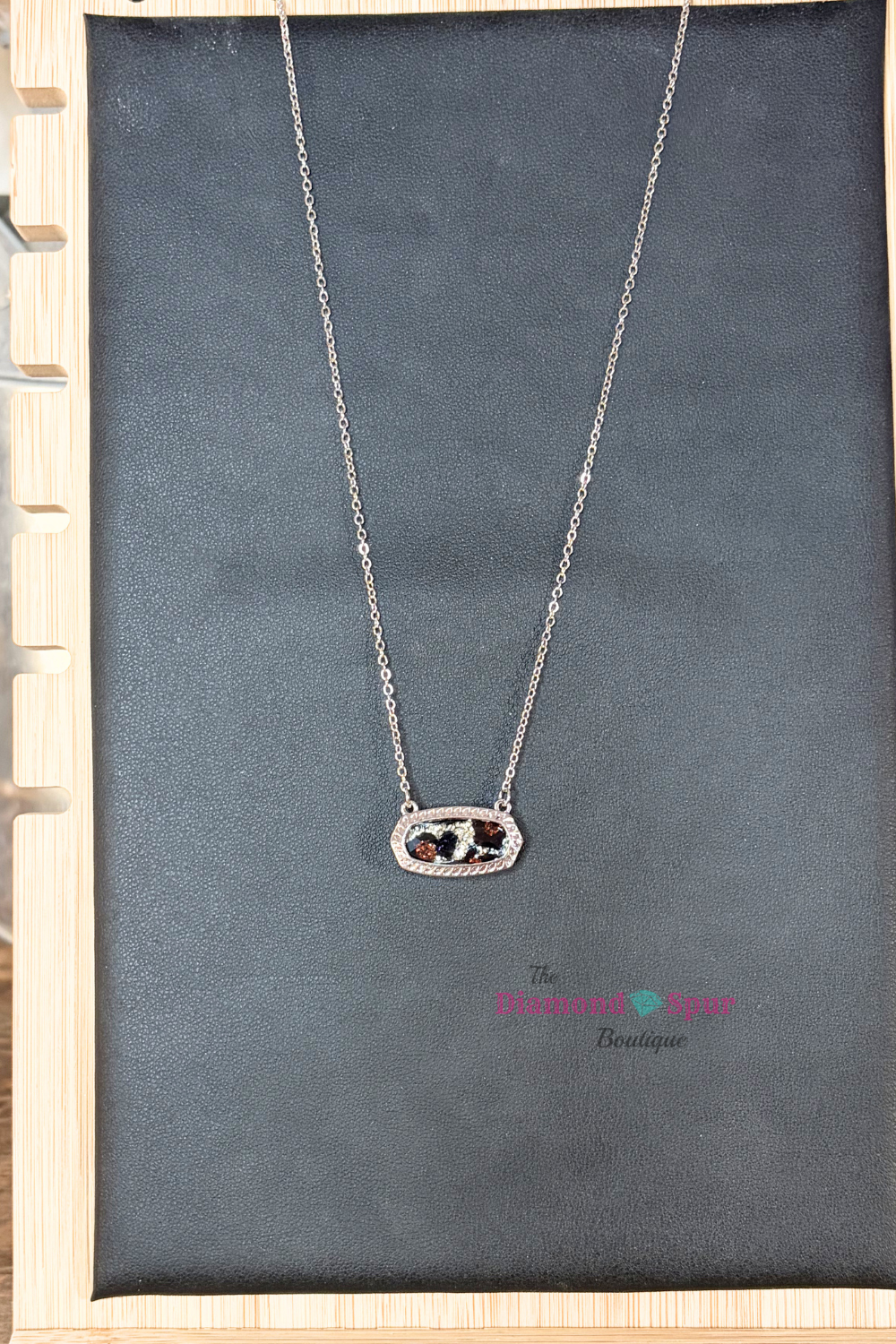 Leopard Necklace and Earrings Set