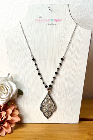 Swirling Pendant Necklace - The Diamond Spur Boutique