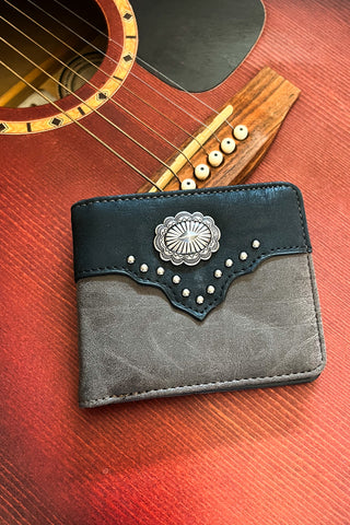 Silver Concho Men's Wallet