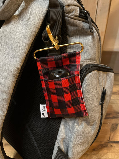 Buffalo Plaid Hand Sanitizer Holder - The Diamond Spur Boutique