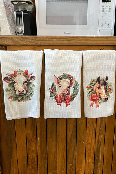 Christmas Dish Towel - The Diamond Spur Boutique